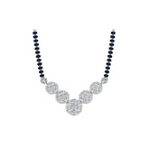 18k White Gold and Diamond Mangalsutra Necklace and gold weight of 5.25g